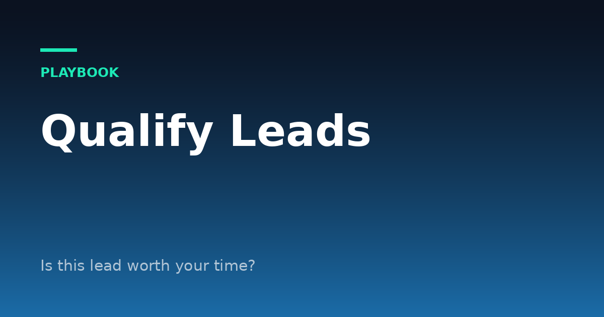 How to Qualify Leads: BANT, Better Questions and a Simple Scorecard