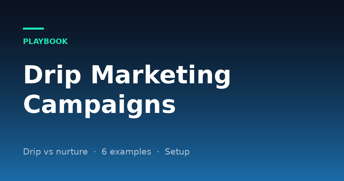 Drip Marketing Campaigns: What They Are, 6 Examples and How They Differ From Lead Nurturing