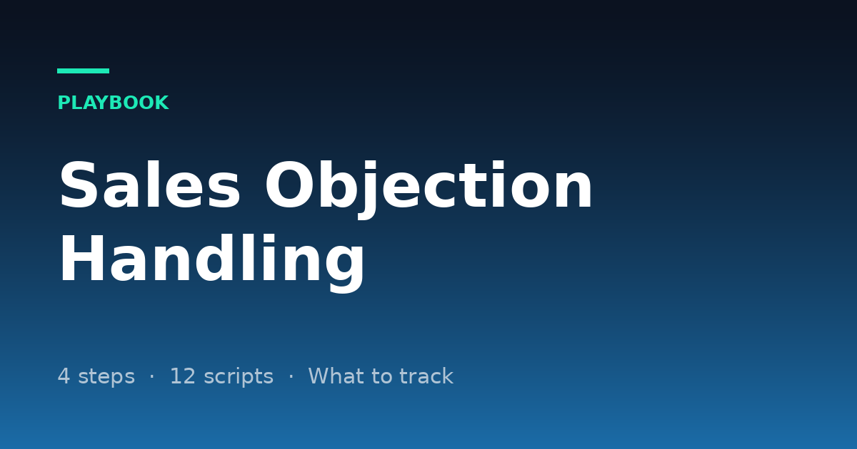 Sales Objection Handling: A 4-Step Method and Scripts for the 12 Objections You'll Hear
