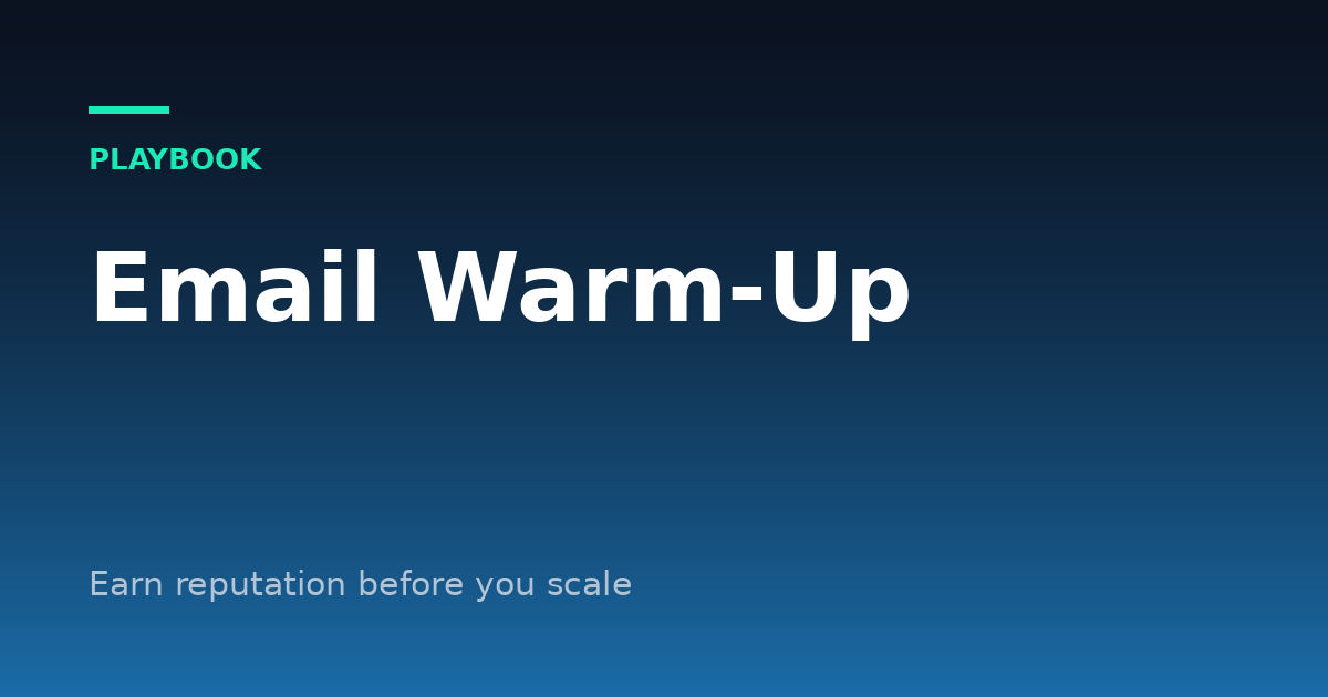 Email Warm-Up: How to Ramp Up a New Sending Domain Safely