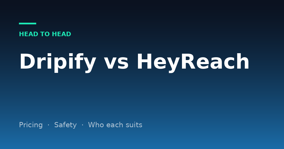 Dripify vs HeyReach: Which LinkedIn Automation Tool Is Better in 2026?