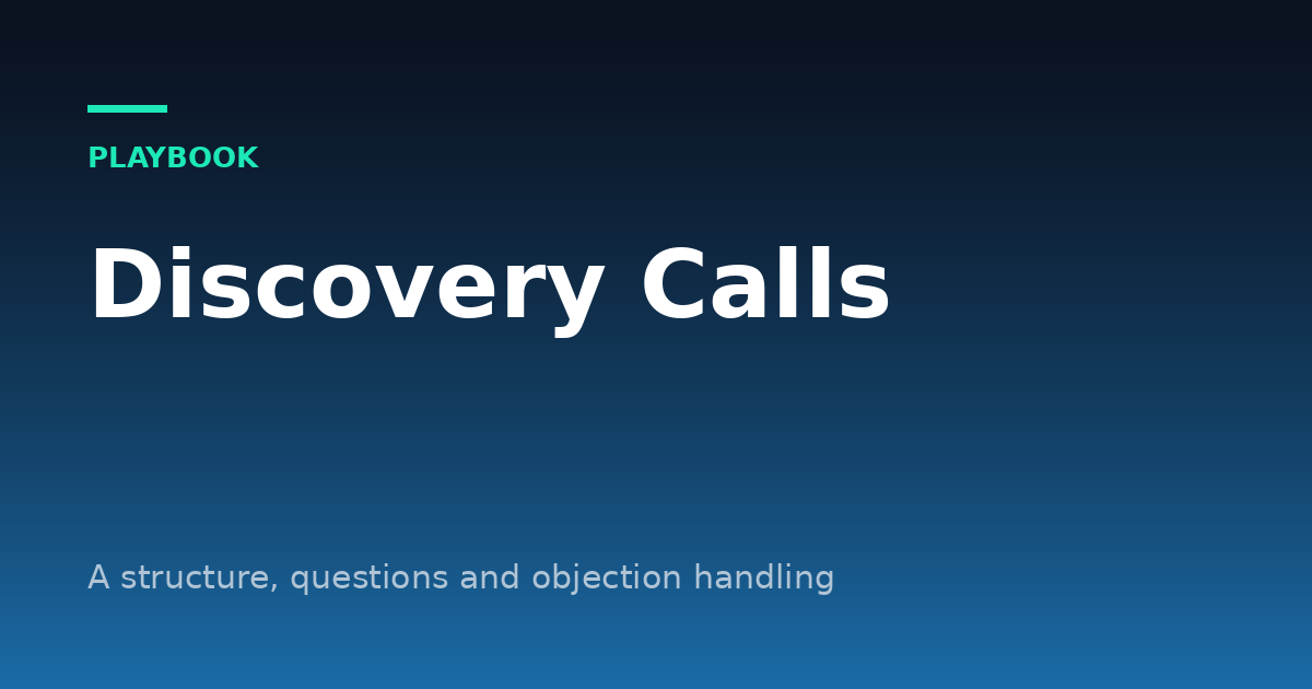 Discovery Call Script and Questions: A Structure That Wins Deals
