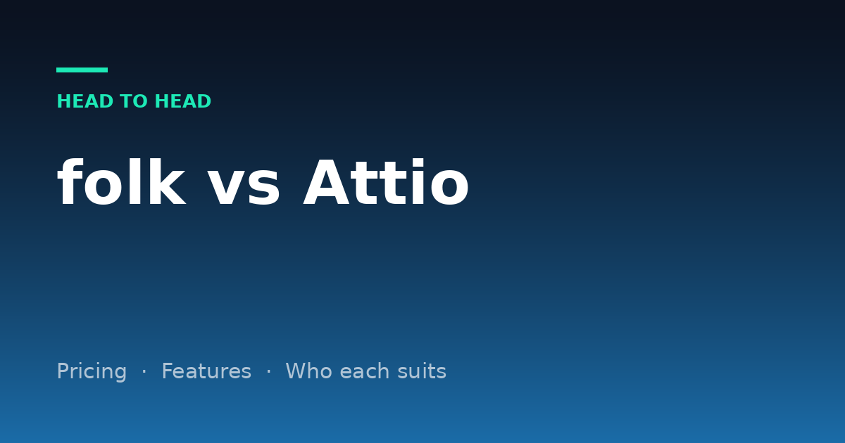 folk vs Attio (2026): Pricing, Limits and Which CRM Fits Your Team