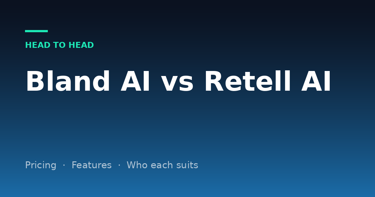 Bland AI vs Retell AI (2026): Per-Minute Cost, Limits and Which to Pick